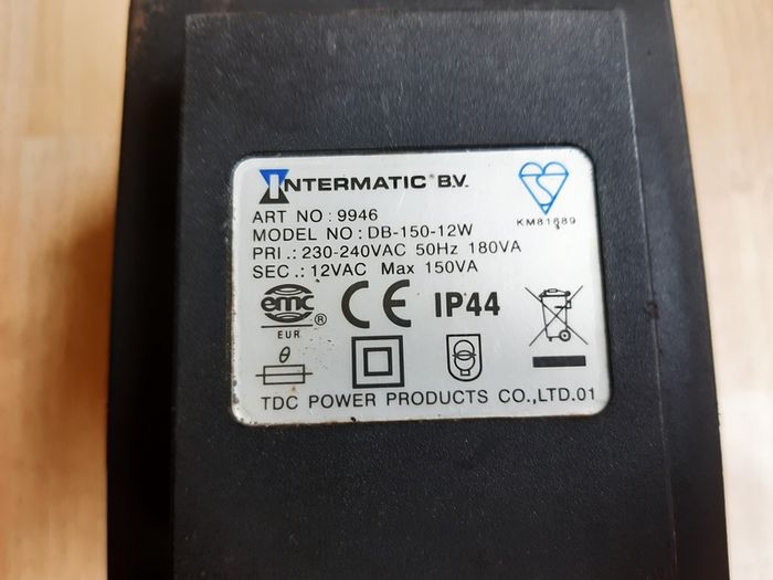 Intermatic DB-150-12W 12VAC Transformer