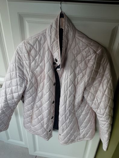 ladies pale pink quilted jacket