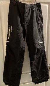 Mens ski pants trousers 8848 Altitude black with removable suspenders size L
