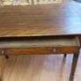 Vintage Wooden Table With Drawer Image 3
