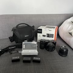 Sony a6000 + 16-50 kit lens + Neewer 1.7/35 lens + Accessories