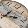 30cm Silent Wooden Round Wall Clock Vintage Rustic Chic Style Arabic Numerals Wooden Round Decorative Wall Clock Image 5