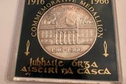 Easter Rising Commemorative Silver Medallion 1916 1966. In Case Of Issue. 33.5 Grms Approx. 0.925 Silver Made By O Connor, Jewellers Dublin.