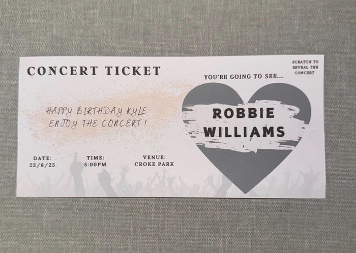 Scratch to Reveal Tickets