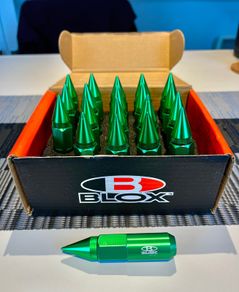 BLOX Spiked Lug Nuts M12 x 1.25 Green