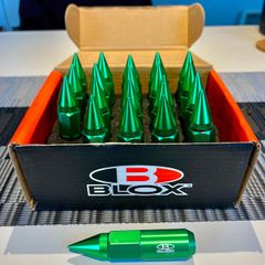 BLOX Spiked Lug Nuts M12 x 1.25 Green