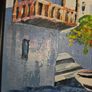 Oil on Canvas by Vinno Mediterranean Scene - Framed Image 3