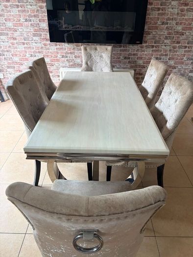 Dining table, 6 chairs  & console, coffee , side s