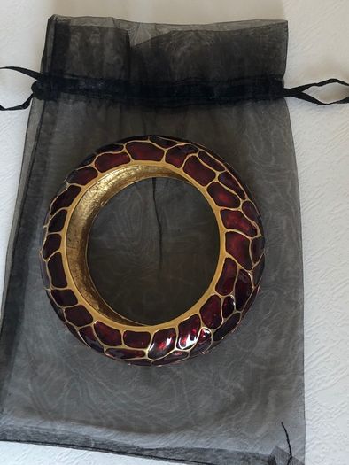 Panther print enamel bracelet from Mawi