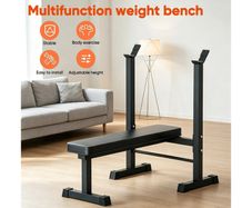 PRO Weight Bench Foldable Multi Gym Bench Press & Dip Station - Free Delivery
