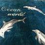 Soft Reversible Ocean World Throw/Blanket -Whale /Dolphin Motives Image 5
