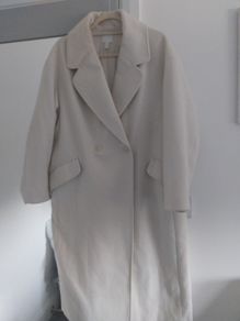 long cream winter coat