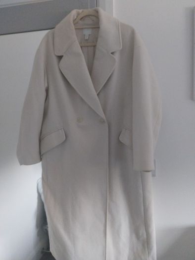 long cream winter coat