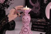 Gothic Pumpkin Candle Holder  Halloween Decoration