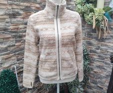 old navy cream Beige full zip borg fleece Xs S