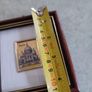 1980s SMALL Chromolithography on 23k Gold Foil of  Sacre Coeur PARIS France Image 6