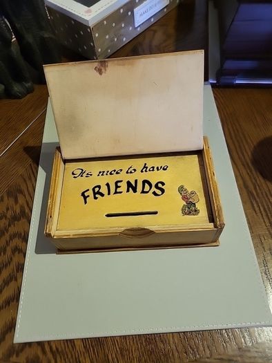Old phone money box