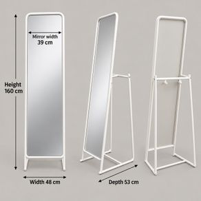 IKEA KNAPPER Standing Mirror White