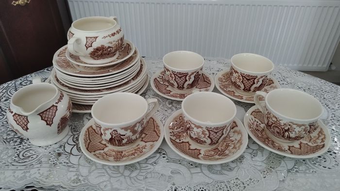 Vintage Alfred Meakin Fair Winds Dinner Tea Set Staffordshire