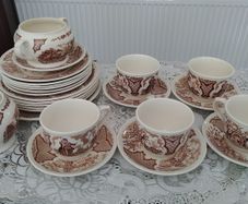 Vintage Alfred Meakin Fair Winds Dinner Tea Set Staffordshire