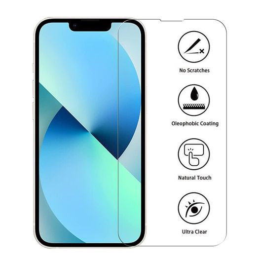 For iPhone 14 Tempered Glass Screen Protector Saver Cover Case Friendly New - FHT31IPTG