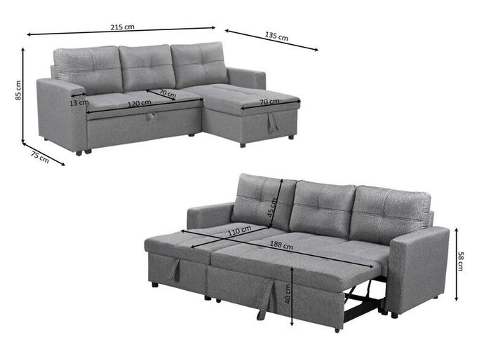 Black Velvet Sofa With Storage.539 Free Delivery