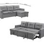 Black Velvet Sofa With Storage.539 Free Delivery Image 4