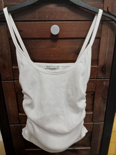 Zara white vest
