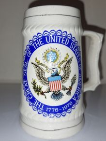 SALE!  Small Vintage Tankard - The Great Seal of the United States of America 1776 - 1976