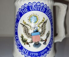 SALE!  Small Vintage Tankard - The Great Seal of the United States of America 1776 - 1976