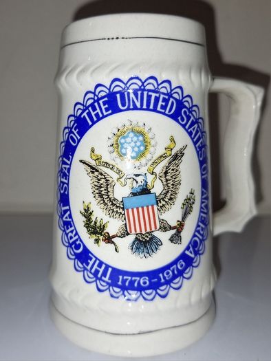 SALE!  Small Vintage Tankard - The Great Seal of the United States of America 1776 - 1976