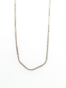 925 Vintage Sterling Silver Italian Bar LinkChain