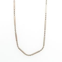 925 Vintage Sterling Silver Italian Bar Link Chain