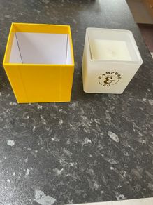 Lemon souffle wax Candle and gift box