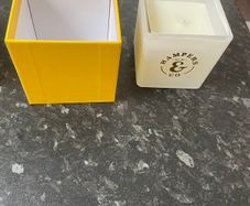 Lemon souffle wax Candle and gift box