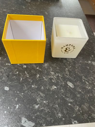 Lemon souffle wax Candle and gift box