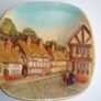 Pair of Vintage Legends England 3D Chalkware Old English Village  Plaque Wall Art Image 2