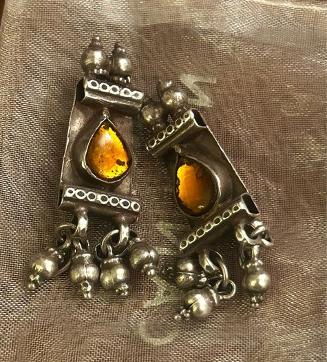 Indian Silver Earrings