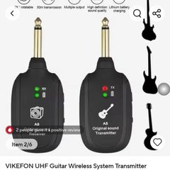 Wireless Guitar Transmitter / Receiver