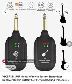 Wireless Guitar Transmitter / Receiver