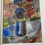 picture watercolour still life flowers in a vase on a table indistinctly signed Image 2
