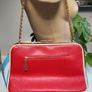 RETRO style red, blue and gold tone chain crossbody and shoulder straps Image 9