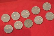 10 Irish 10p coins from 93, 94 &amp; 99