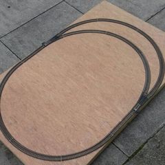 Small OO gauge Railway layout on sturdy baseboard