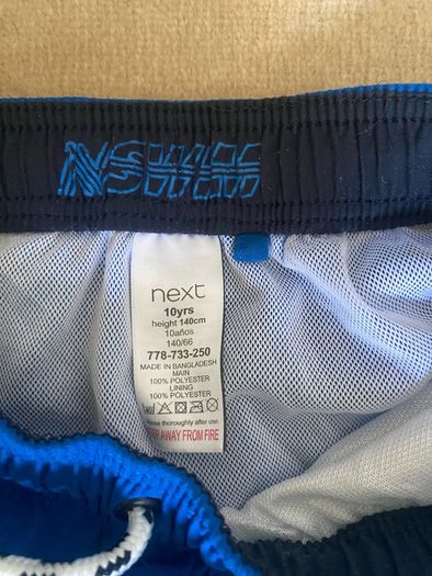 Next Boys Cobalt Blue Swim Shorts - Age 10 Years