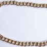 Guess Gold Tone Toggle Puffed Heart Charm Necklace Rhinestone Length 20" Image 2