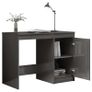 Desk High Gloss Grey 140x50x76 cm Chipboard Image 8