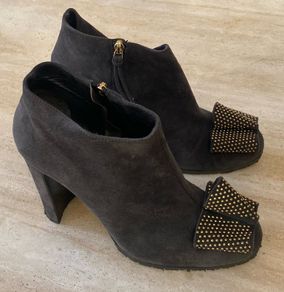 Etro Suede Ankle Boots Size Uk 6 Eu39