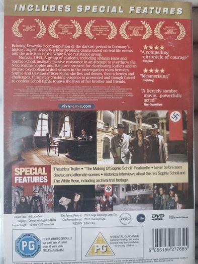 Sophie Scholl 2 Disc Special Edition