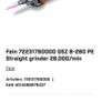 Fein GSZ 8-280 PE Straight Die Grinder 750W 110V Image 8